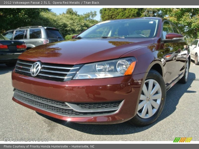 Opera Red Metallic / Titan Black 2012 Volkswagen Passat 2.5L S
