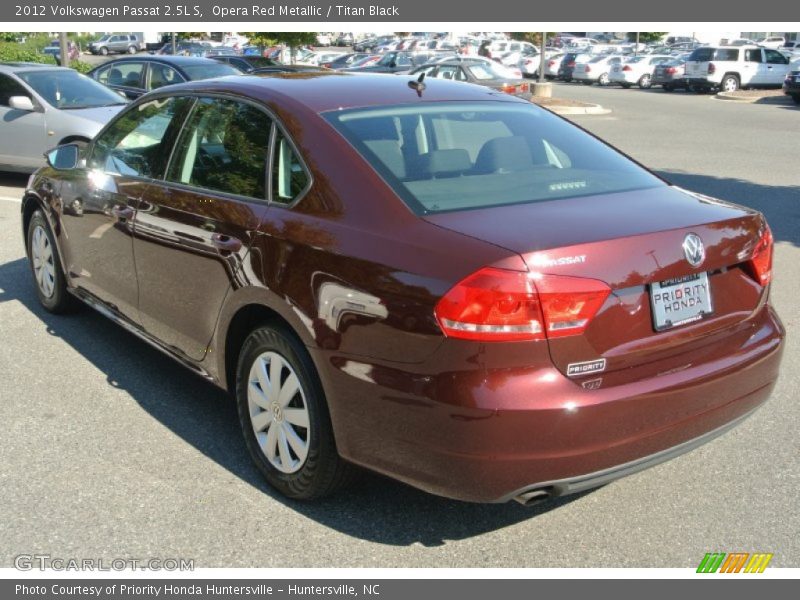 Opera Red Metallic / Titan Black 2012 Volkswagen Passat 2.5L S