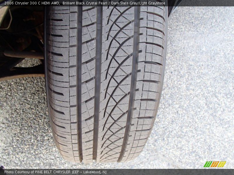 Brilliant Black Crystal Pearl / Dark Slate Gray/Light Graystone 2006 Chrysler 300 C HEMI AWD