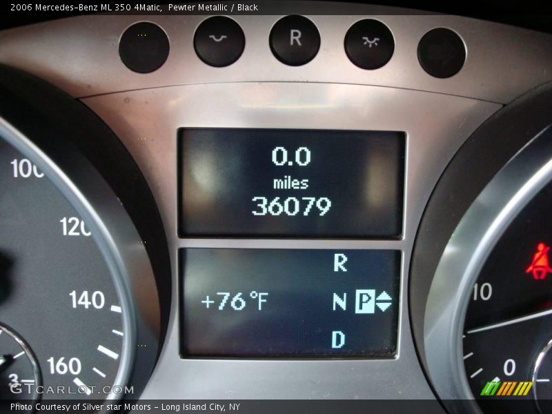Pewter Metallic / Black 2006 Mercedes-Benz ML 350 4Matic