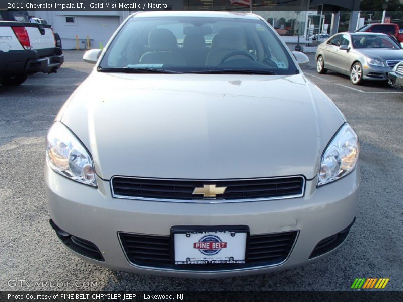 Gold Mist Metallic / Neutral 2011 Chevrolet Impala LT