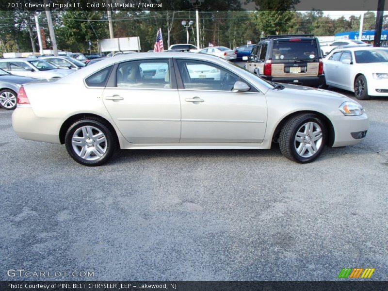 Gold Mist Metallic / Neutral 2011 Chevrolet Impala LT