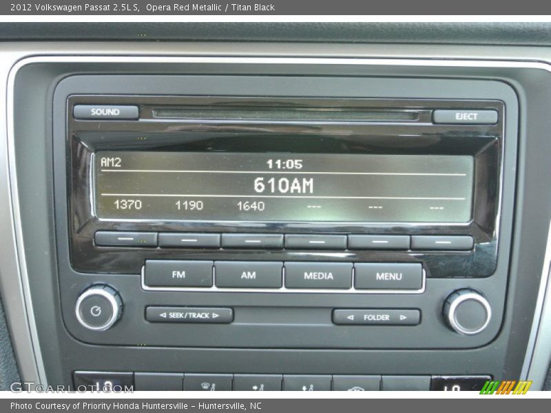 Opera Red Metallic / Titan Black 2012 Volkswagen Passat 2.5L S