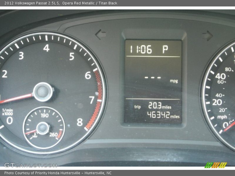 Opera Red Metallic / Titan Black 2012 Volkswagen Passat 2.5L S