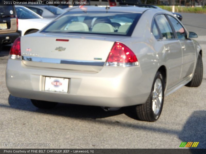 Gold Mist Metallic / Neutral 2011 Chevrolet Impala LT