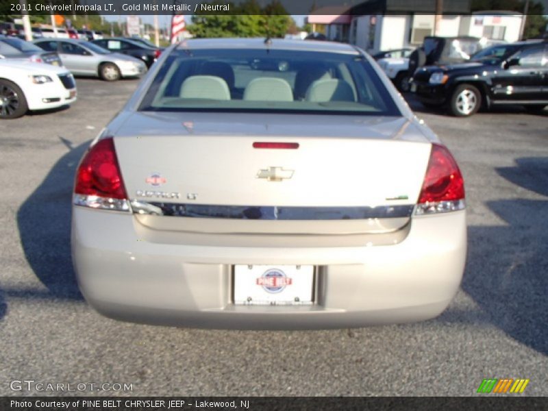 Gold Mist Metallic / Neutral 2011 Chevrolet Impala LT