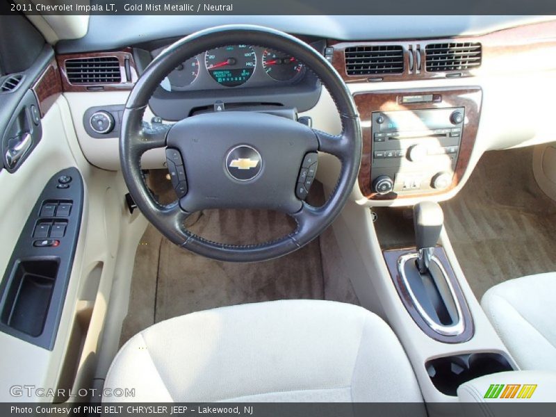 Gold Mist Metallic / Neutral 2011 Chevrolet Impala LT