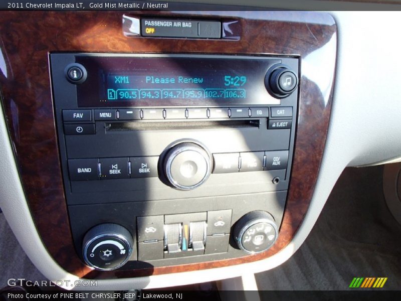 Gold Mist Metallic / Neutral 2011 Chevrolet Impala LT