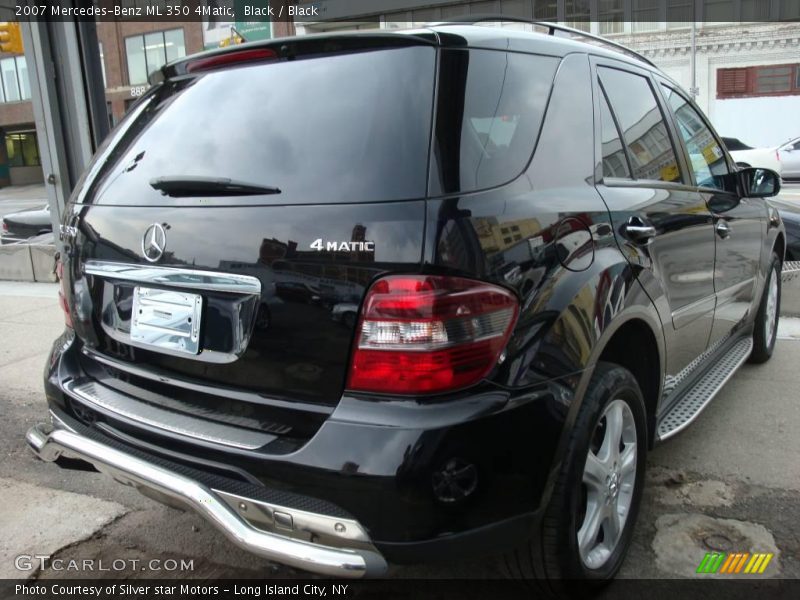 Black / Black 2007 Mercedes-Benz ML 350 4Matic
