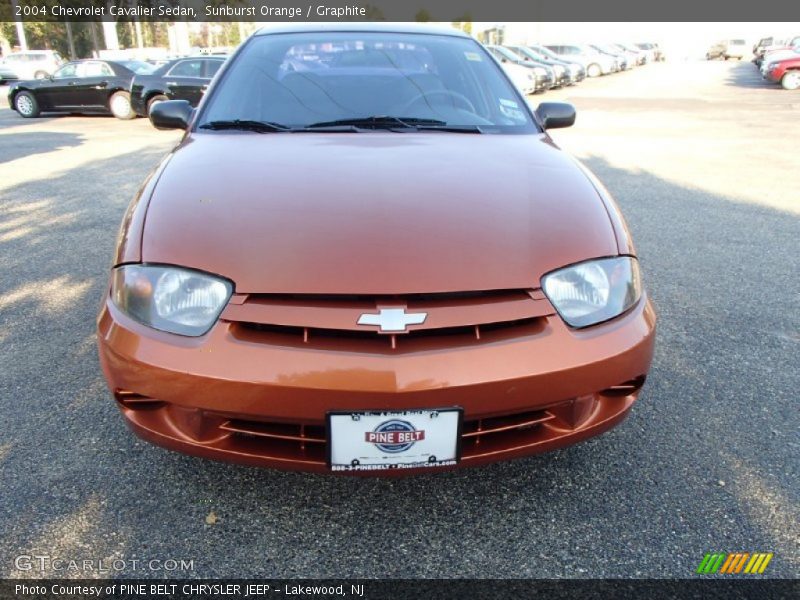 Sunburst Orange / Graphite 2004 Chevrolet Cavalier Sedan