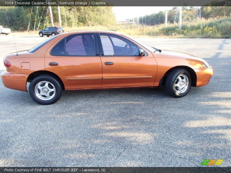 Sunburst Orange / Graphite 2004 Chevrolet Cavalier Sedan