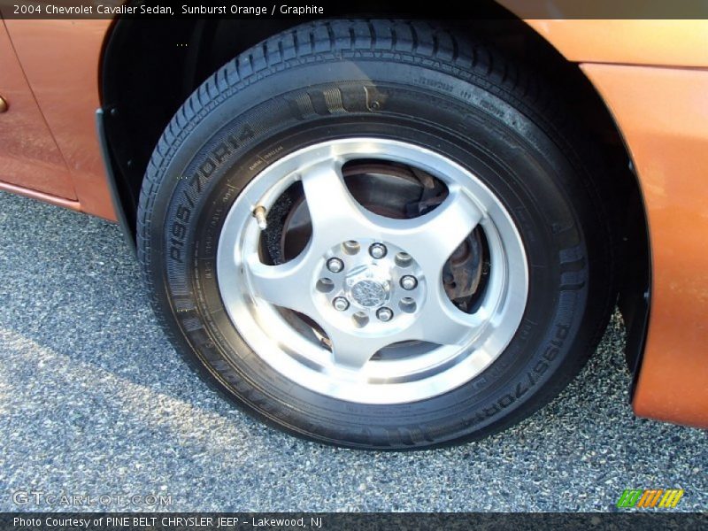 Sunburst Orange / Graphite 2004 Chevrolet Cavalier Sedan