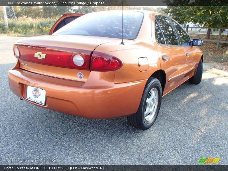 Sunburst Orange / Graphite 2004 Chevrolet Cavalier Sedan