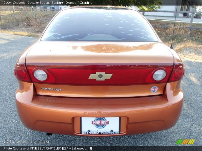 Sunburst Orange / Graphite 2004 Chevrolet Cavalier Sedan