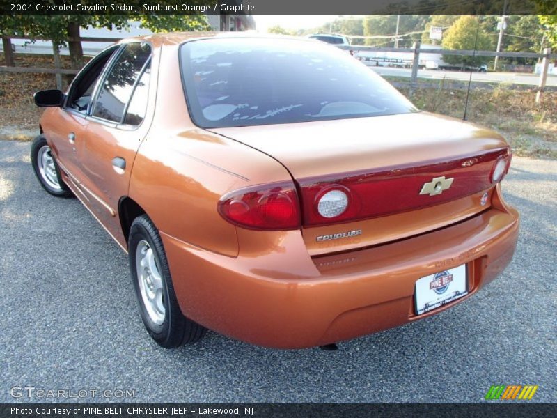 Sunburst Orange / Graphite 2004 Chevrolet Cavalier Sedan