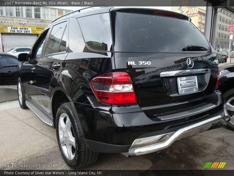 Black / Black 2007 Mercedes-Benz ML 350 4Matic