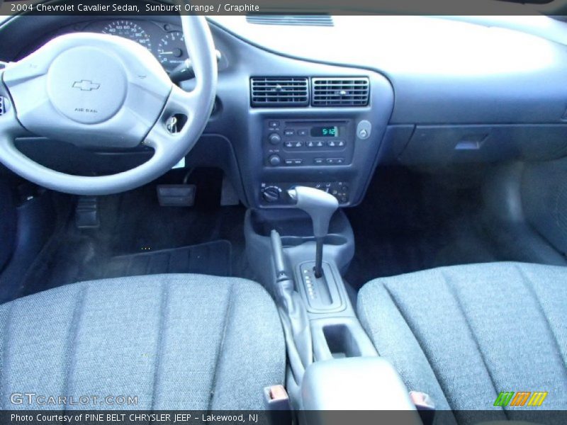Sunburst Orange / Graphite 2004 Chevrolet Cavalier Sedan