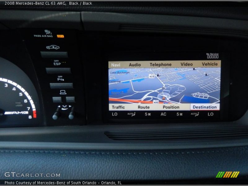 Navigation of 2008 CL 63 AMG