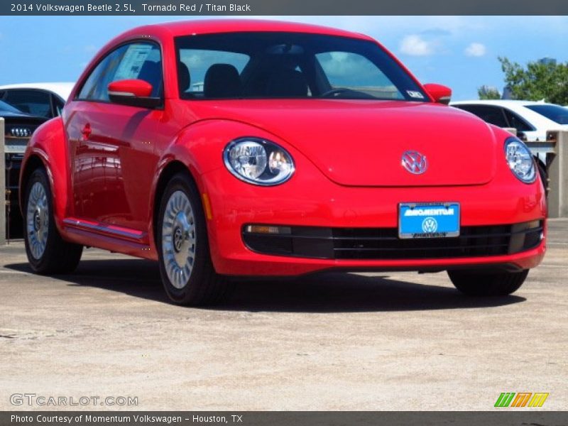 Tornado Red / Titan Black 2014 Volkswagen Beetle 2.5L