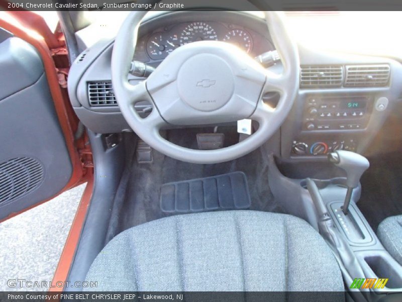 Sunburst Orange / Graphite 2004 Chevrolet Cavalier Sedan
