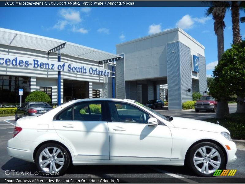 Arctic White / Almond/Mocha 2010 Mercedes-Benz C 300 Sport 4Matic
