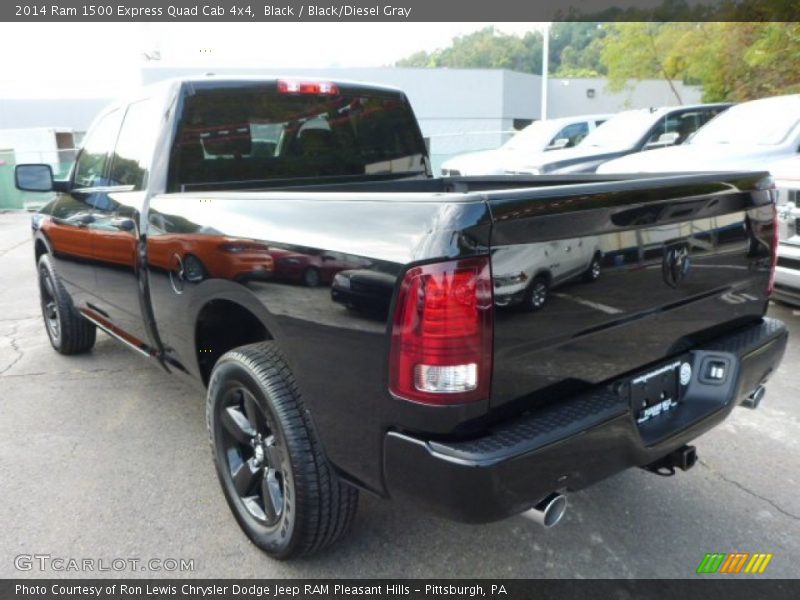 Black / Black/Diesel Gray 2014 Ram 1500 Express Quad Cab 4x4