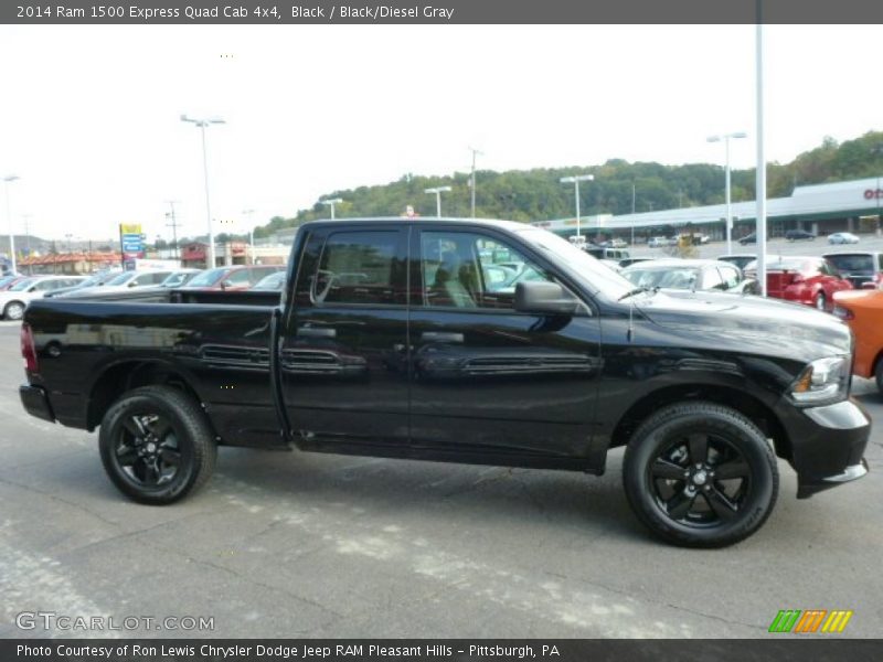 Black / Black/Diesel Gray 2014 Ram 1500 Express Quad Cab 4x4