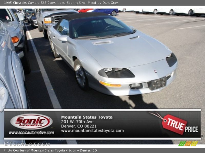 Sebring Silver Metallic / Dark Gray 1995 Chevrolet Camaro Z28 Convertible