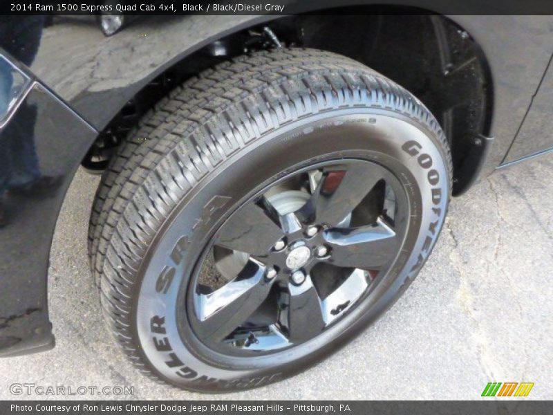 Black / Black/Diesel Gray 2014 Ram 1500 Express Quad Cab 4x4