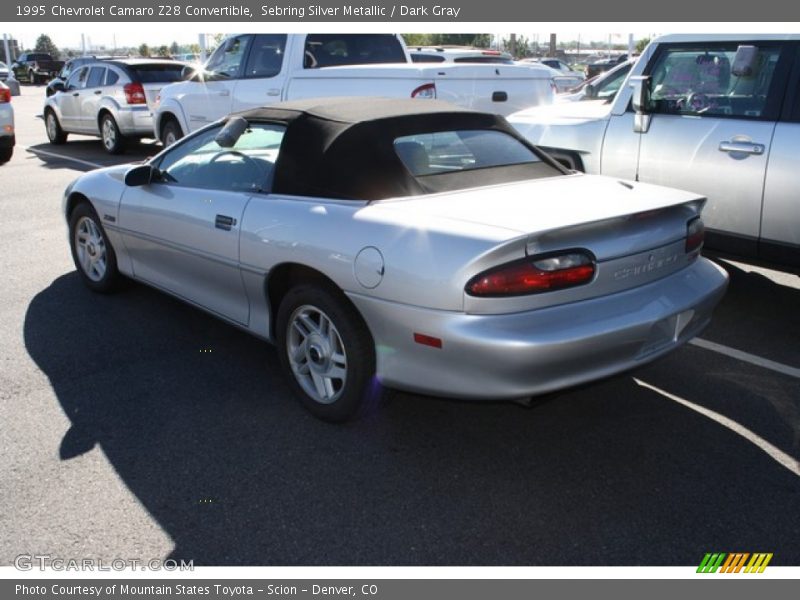 Sebring Silver Metallic / Dark Gray 1995 Chevrolet Camaro Z28 Convertible