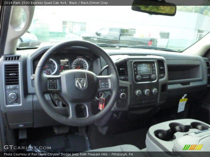 Black / Black/Diesel Gray 2014 Ram 1500 Express Quad Cab 4x4