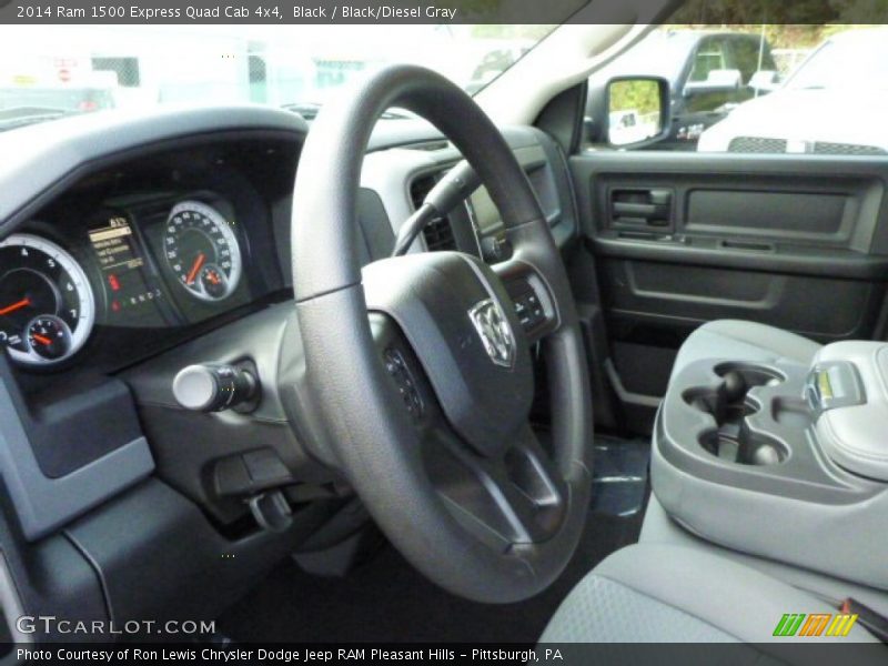Black / Black/Diesel Gray 2014 Ram 1500 Express Quad Cab 4x4