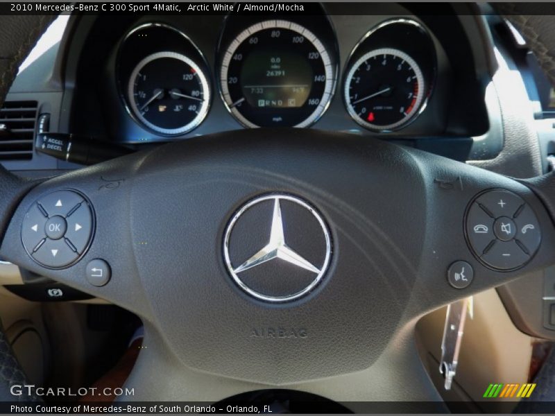 Arctic White / Almond/Mocha 2010 Mercedes-Benz C 300 Sport 4Matic