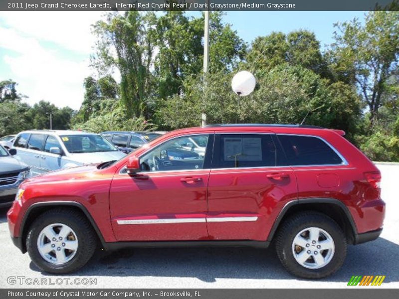 Inferno Red Crystal Pearl / Dark Graystone/Medium Graystone 2011 Jeep Grand Cherokee Laredo