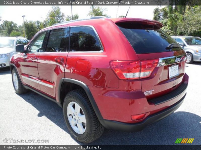 Inferno Red Crystal Pearl / Dark Graystone/Medium Graystone 2011 Jeep Grand Cherokee Laredo