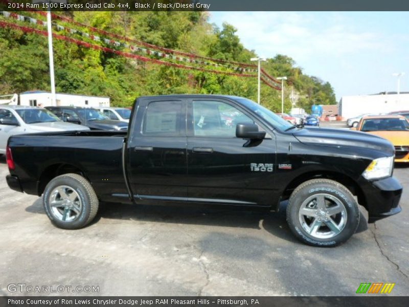 Black / Black/Diesel Gray 2014 Ram 1500 Express Quad Cab 4x4