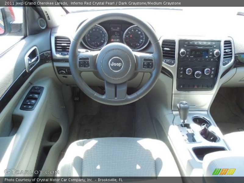 Inferno Red Crystal Pearl / Dark Graystone/Medium Graystone 2011 Jeep Grand Cherokee Laredo