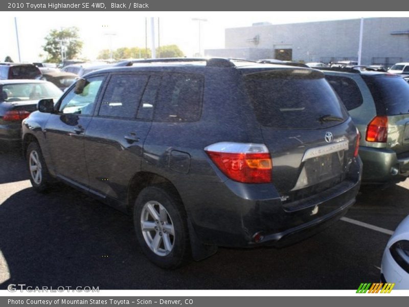 Black / Black 2010 Toyota Highlander SE 4WD