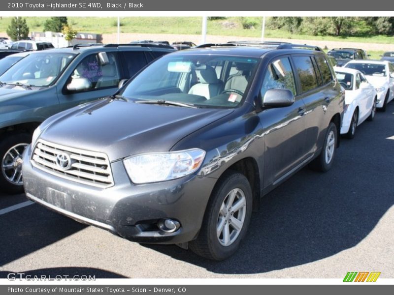 Black / Black 2010 Toyota Highlander SE 4WD