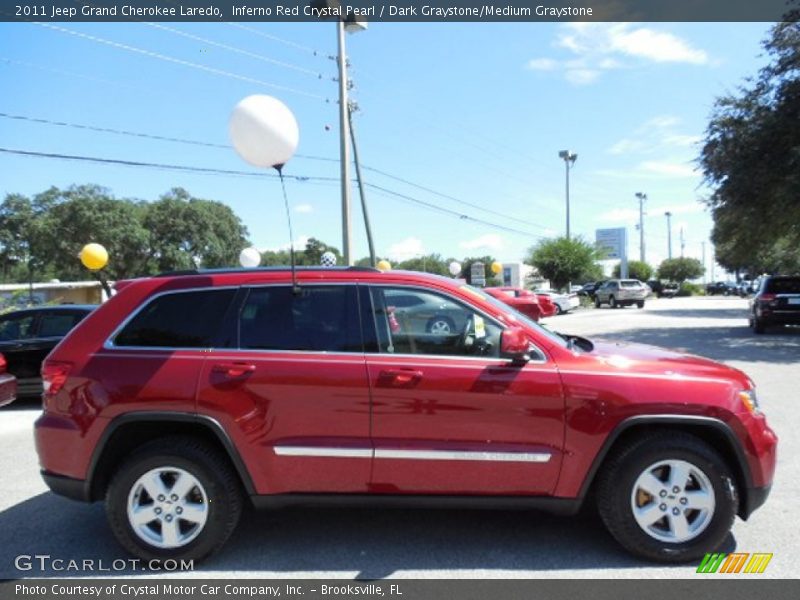 Inferno Red Crystal Pearl / Dark Graystone/Medium Graystone 2011 Jeep Grand Cherokee Laredo
