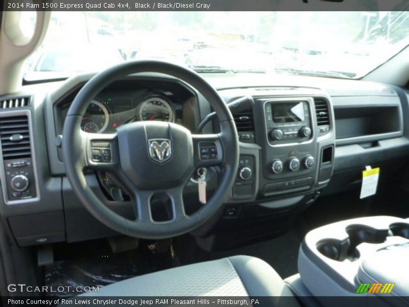 Black / Black/Diesel Gray 2014 Ram 1500 Express Quad Cab 4x4