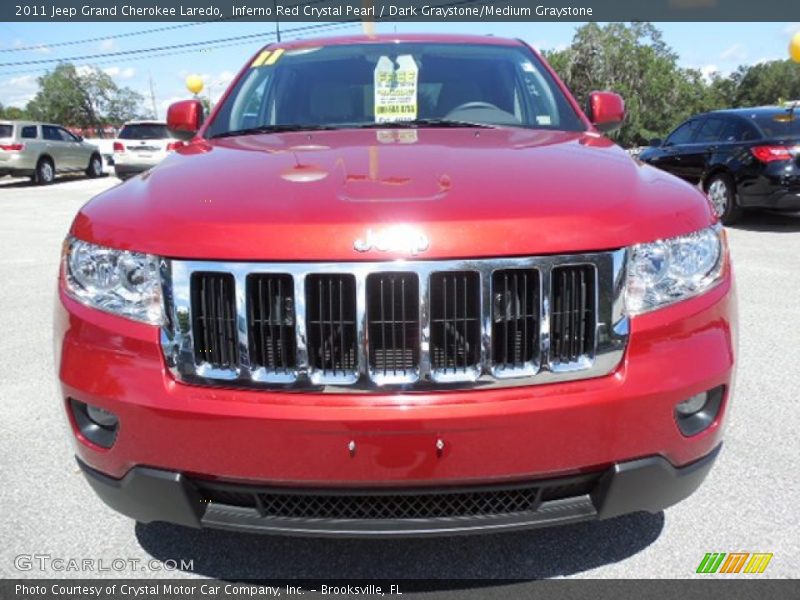 Inferno Red Crystal Pearl / Dark Graystone/Medium Graystone 2011 Jeep Grand Cherokee Laredo