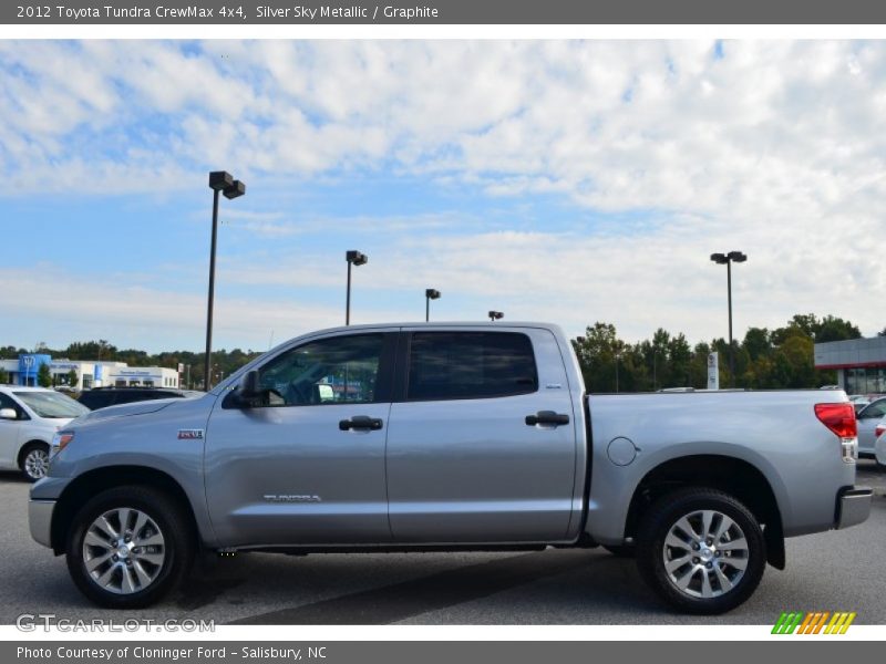 Silver Sky Metallic / Graphite 2012 Toyota Tundra CrewMax 4x4