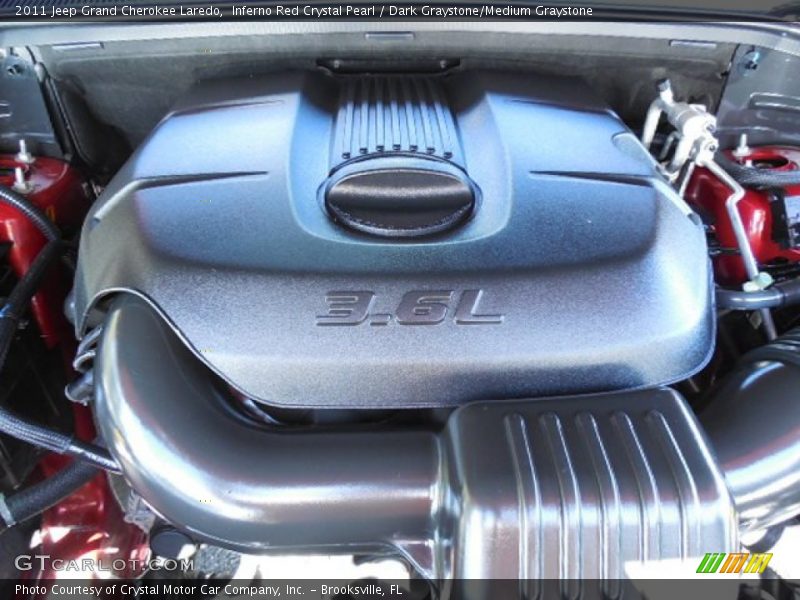 Inferno Red Crystal Pearl / Dark Graystone/Medium Graystone 2011 Jeep Grand Cherokee Laredo