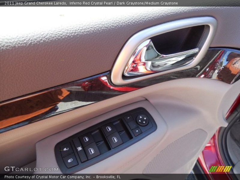 Inferno Red Crystal Pearl / Dark Graystone/Medium Graystone 2011 Jeep Grand Cherokee Laredo