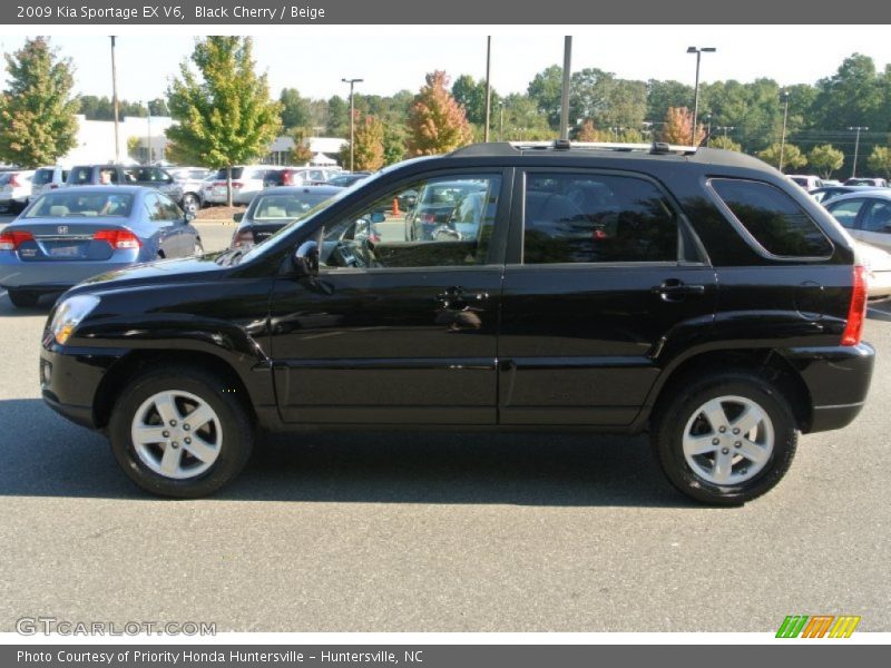 Black Cherry / Beige 2009 Kia Sportage EX V6