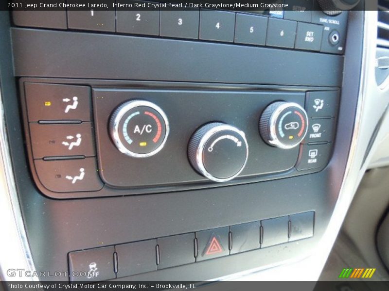 Inferno Red Crystal Pearl / Dark Graystone/Medium Graystone 2011 Jeep Grand Cherokee Laredo