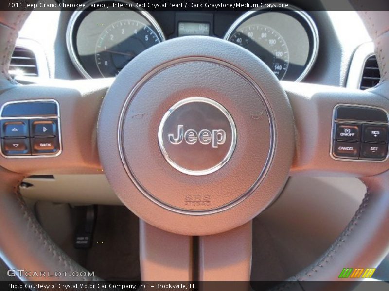 Inferno Red Crystal Pearl / Dark Graystone/Medium Graystone 2011 Jeep Grand Cherokee Laredo
