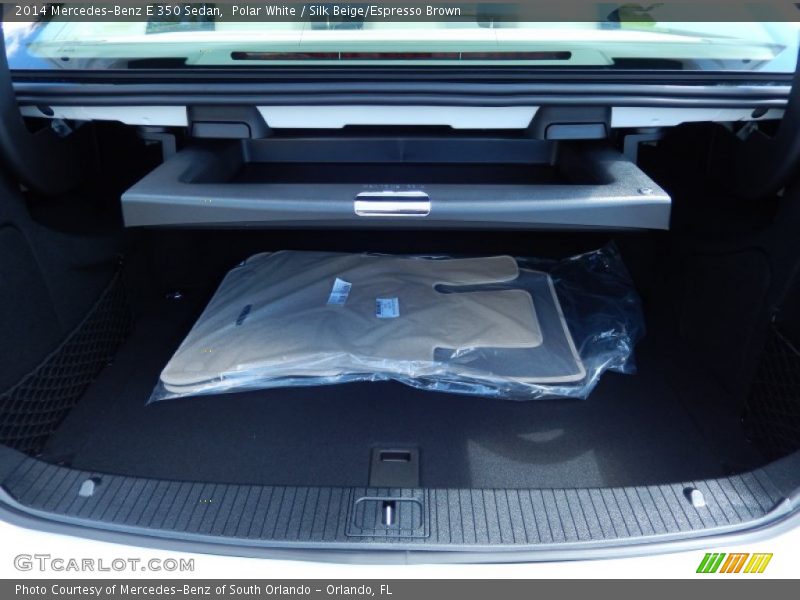 Polar White / Silk Beige/Espresso Brown 2014 Mercedes-Benz E 350 Sedan