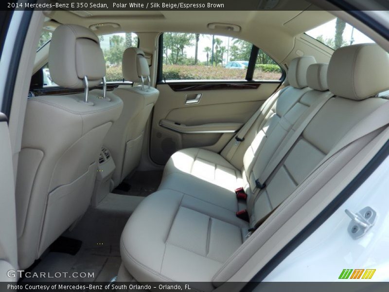 Polar White / Silk Beige/Espresso Brown 2014 Mercedes-Benz E 350 Sedan